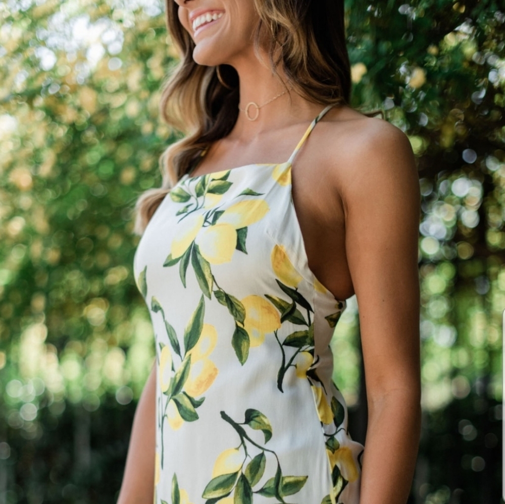 Vestique cotton Lemon Mini Dress